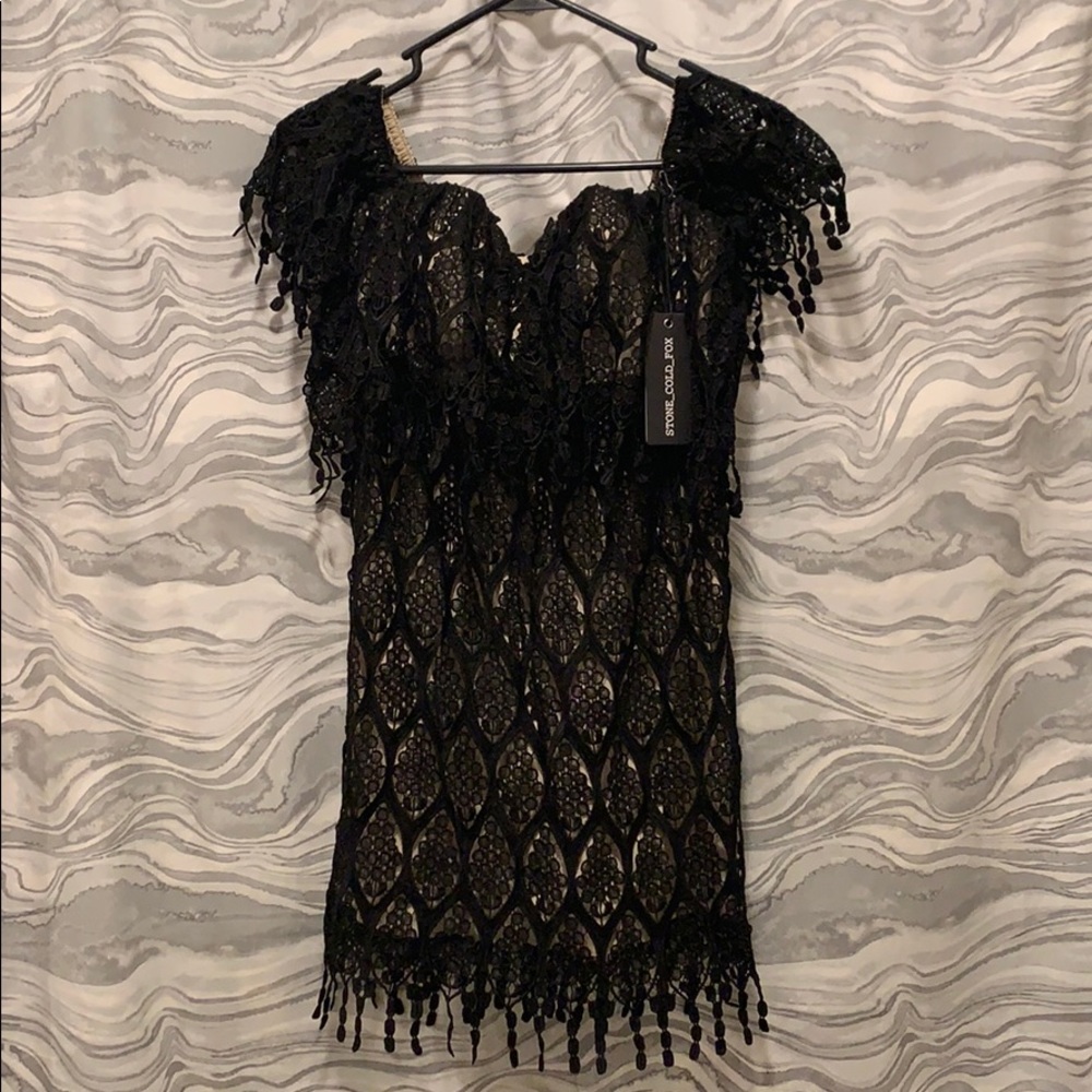 Stone Cold Fox off the shoulder dress